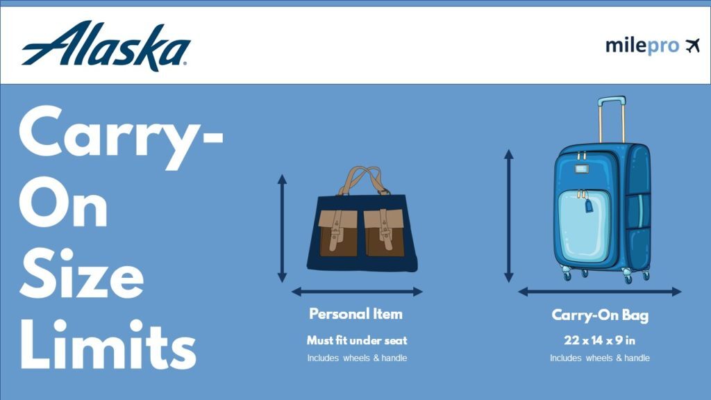 Alaska Airlines Carry-On Size Limit and Personal Item Size