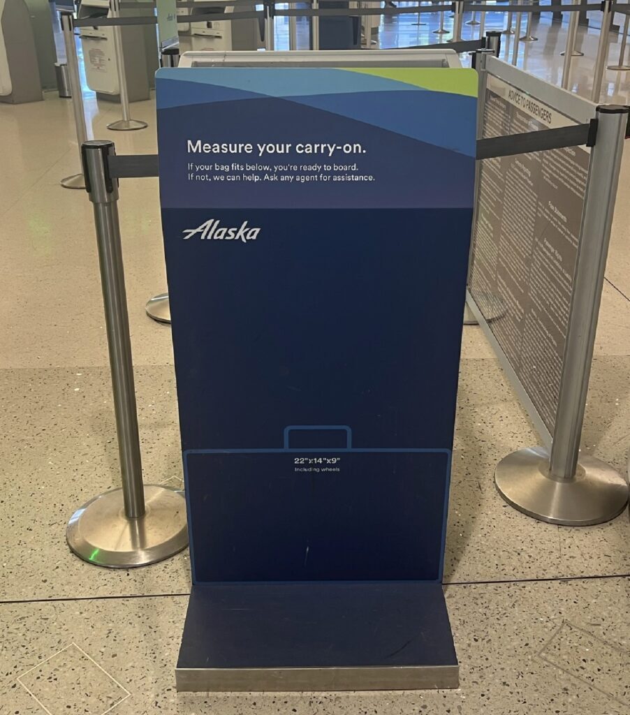 Alaska Air Bag Sizer PHX